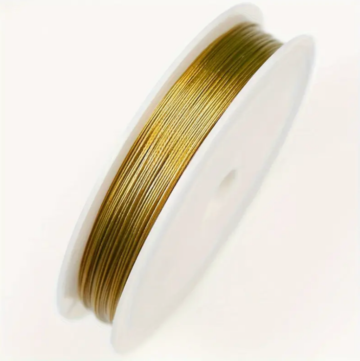 Smykkewire 0,38 til halskæde, armbånd og nøgleringe, 50 m.